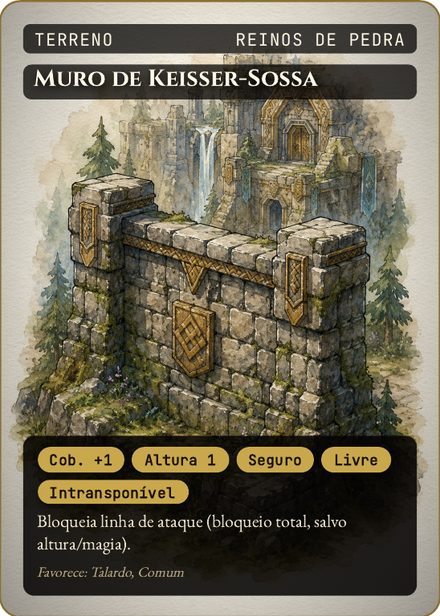 Carta de terreno: Muro de Keisser-Sossa